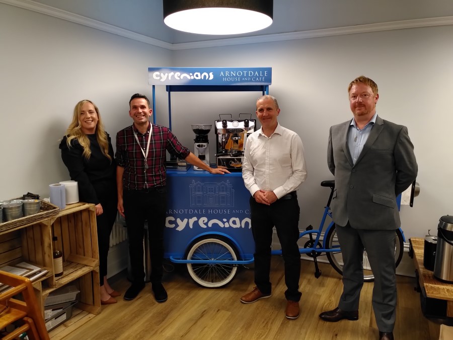 Falkirk Msp Visits Cyrenians To Find Out More About Work To Support